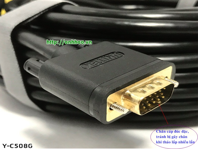 Cáp VGA Unitek dài 25M mã Y-C509G chính hãng